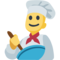 Man Cook emoji on Facebook